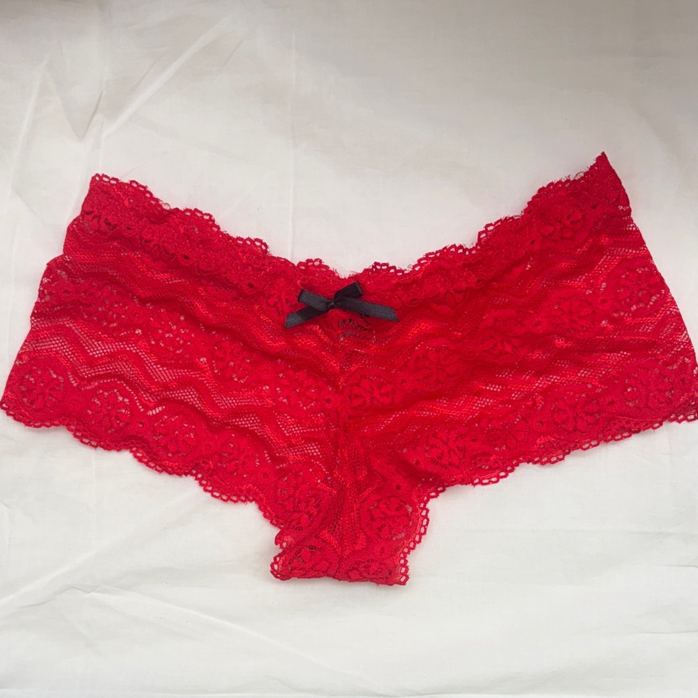 NWOT Red Lace Panty